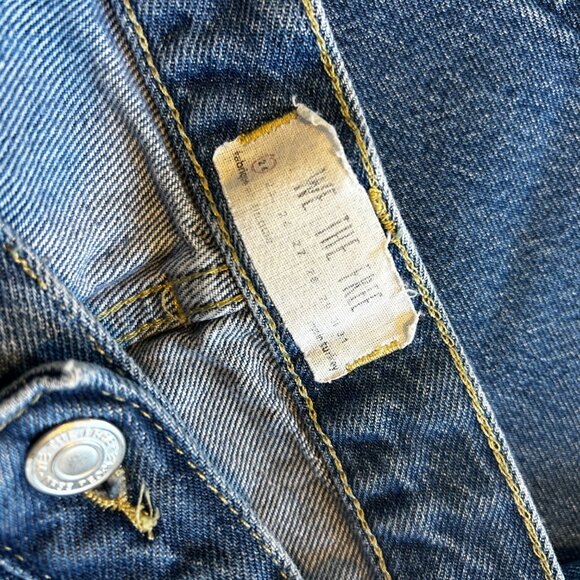 We the Free Maggie Ripped Crop Straight Leg Jeans Women's Size 24 Raw Hem - Picture 6 of 6